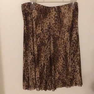 Cheetah print skirt